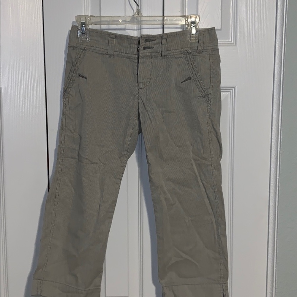 Pinstripe American Eagle Capris